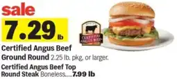 Meijer Certified angus beef top round steak boneless offer