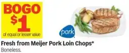 Meijer Fresh from meijer pork loin chops offer