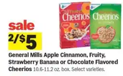 Meijer General mills apple cinnamon, fruity, strawberry banana or chocolate flavored offer