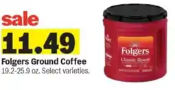 Meijer Folgers ground coffee offer