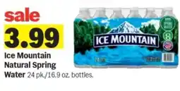 Meijer Ice mountain natural spring water offer