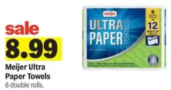 Meijer Meijer ultra paper towels offer