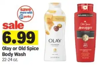 Meijer Olay or old spice body wash offer
