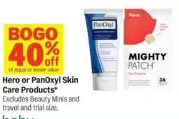 Meijer Hero or panoxyl skin care products offer