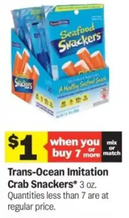 Meijer Trans-ocean imitation crab snackers offer
