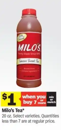 Meijer Milo's tea offer