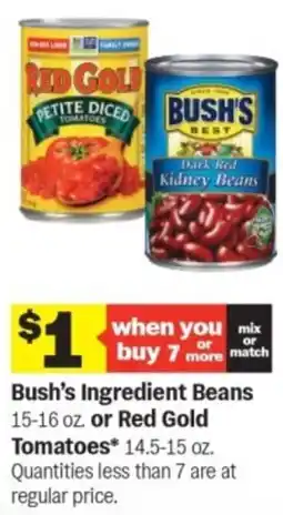 Meijer Bush's Ingredient Beans or Red Gold Tomatoes offer