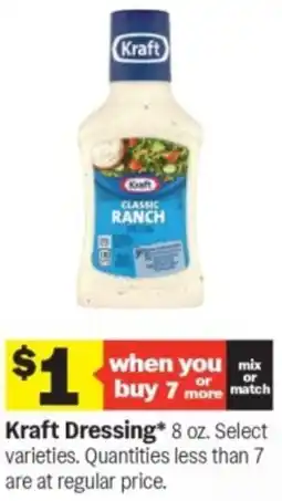 Meijer Kraft dressing offer