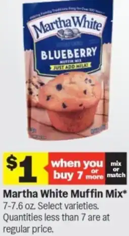Meijer Martha white muffin mix offer