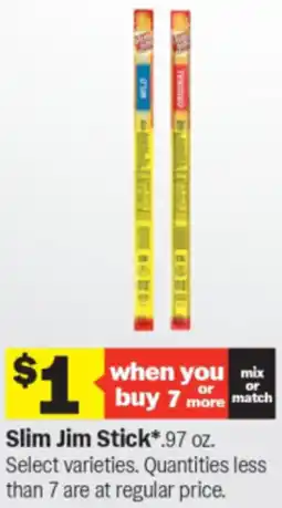 Meijer Slim jim stick offer