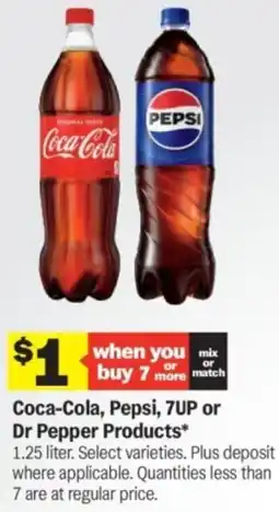 Meijer Coca-cola, pepsi, 7up or dr pepper products offer