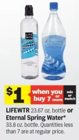 Meijer Lifewtr or eternal spring water offer