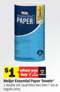 Meijer Meijer essential paper towels offer