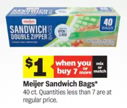 Meijer Meijer Sandwich Bags offer