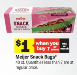 Meijer Meijer Snack Bags offer