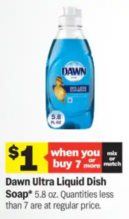 Meijer Dawn ultra liquid dish soap offer