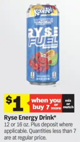Meijer Ryse energy drink offer