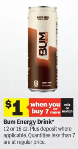 Meijer Bum energy drink offer