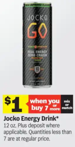 Meijer Jocko energy drink offer