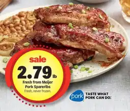 Meijer Fresh from meijer pork spareribs offer