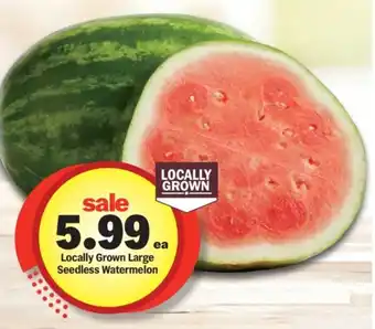 Meijer Locally grown large seedless watermelon offer
