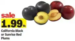 Meijer California black or sunrise red plums offer