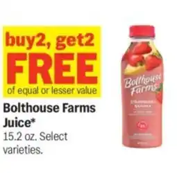 Meijer Bolthouse farms juice offer