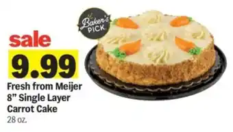 Meijer Fresh from meijer 8 single layer carrot cake offer