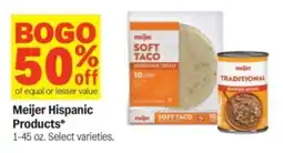 Meijer Meijer hispanic products offer