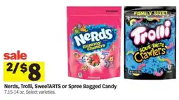 Meijer Nerds, trolli, sweetarts or spree bagged candy offer