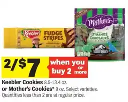 Meijer Keebler cookies or mother's cookies offer