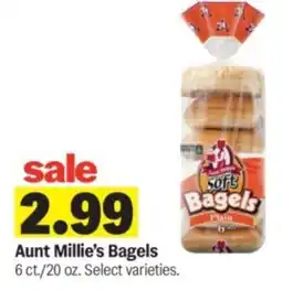 Meijer Aunt millie's bagels offer