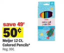 Meijer Meijer 12 Ct. Colored Pencils offer