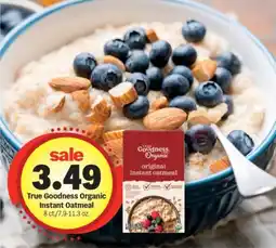 Meijer True Goodness Organic Instant Oatmeal offer