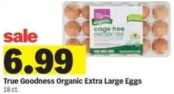 Meijer True Goodness Organic Extra Large Eggs offer