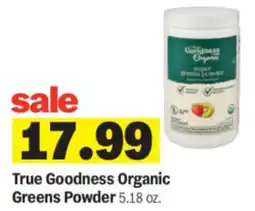 Meijer True Goodness Organic Greens Powder offer
