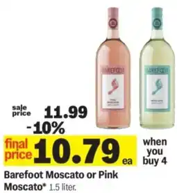 Meijer Barefoot moscato or pink offer