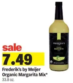 Meijer Frederik's by meijer organic margarita mix offer
