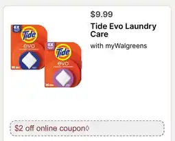 Walgreens Tide Evo Laundry Care offer