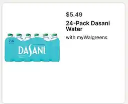 Walgreens 24-Pack Dasani Water offer