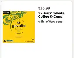 Walgreens 32-Pack Gevalia Coffee K-Cups offer