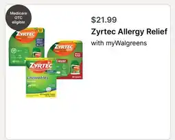 Walgreens Zyrtec Allergy Relief offer