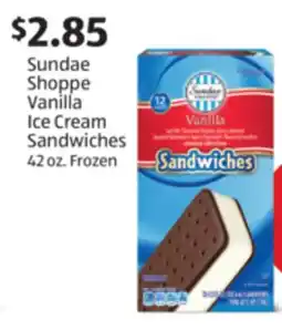 Aldi Sundae Shoppe Vanilla Ice Cream Sandwiches offer