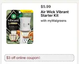 Walgreens Air Wick Vibrant Starter Kit offer