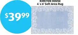 Aldi KIRKTON HOUSE 4' x 6' Soft Area Rug offer