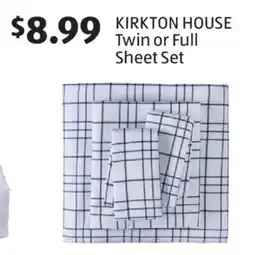 Aldi KIRKTON HOUSE Twin or Full Sheet Set offer