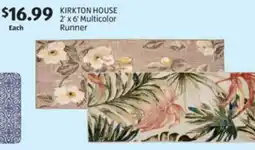 Aldi KIRKTON HOUSE 2' x 6' Multicolor Runner offer