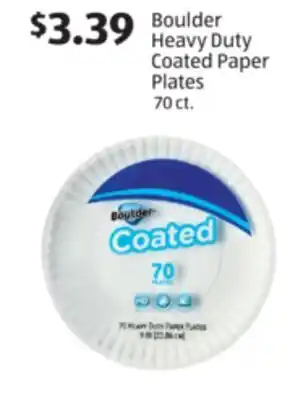 Aldi Boulder Heavy Duty Coated Paper Plates offer
