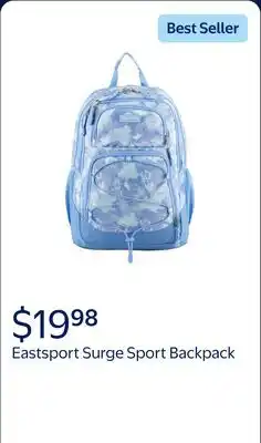 Walmart Eastsport Surge Sport Backpack, Blue Galaxy offer