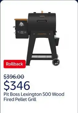 Walmart Pit Boss Pellet Smoker, Lexington 500 Square inch Wood Fired Pellet Grill, Onyx Series offer